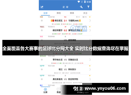 全面覆盖各大赛事的足球比分网大全 实时比分数据查询尽在掌握